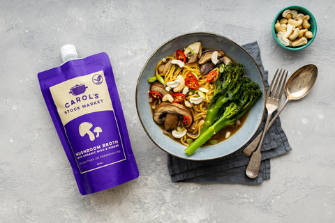 Mushroom & Broccoli Noodle Bowl Recipe – Carol's Stock Market