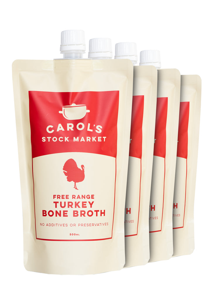 Carol's Stock Market - Turkey Bone Broth (4 Pack)