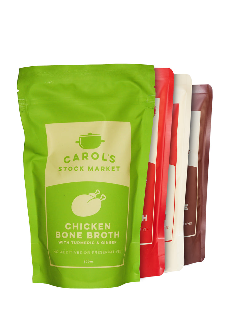Gut Health Bone Broth Multipack (4 Pack) - Carol's Stock Market