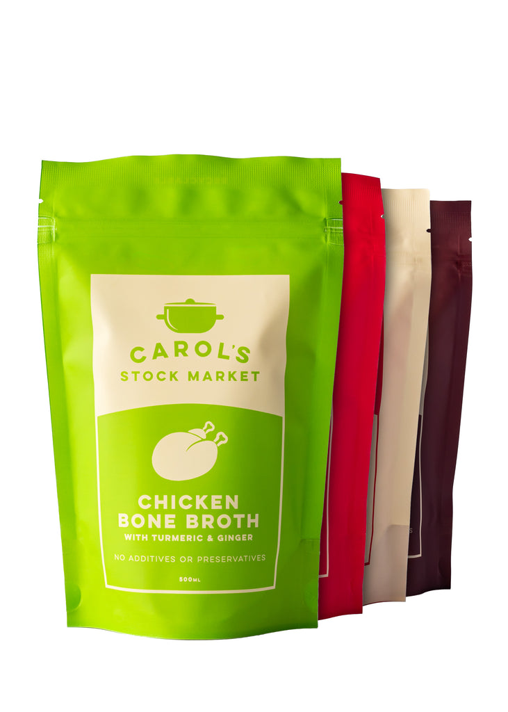 Gut Health Bone Broth Multipack (4 Pack) - Carol's Stock Market
