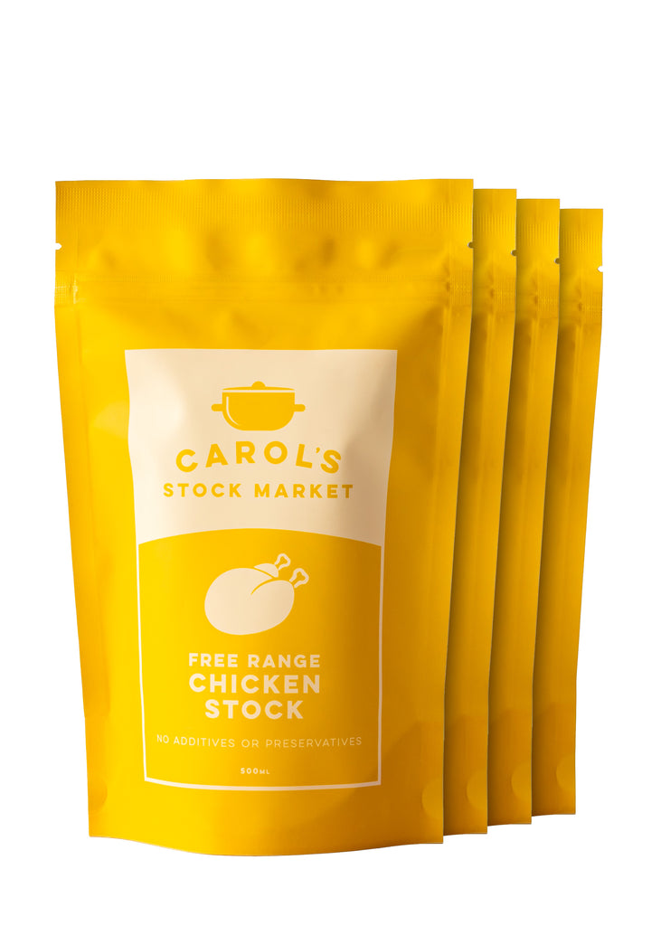 Free Range Chicken Stock 4 Pack - Carol's Stock Market