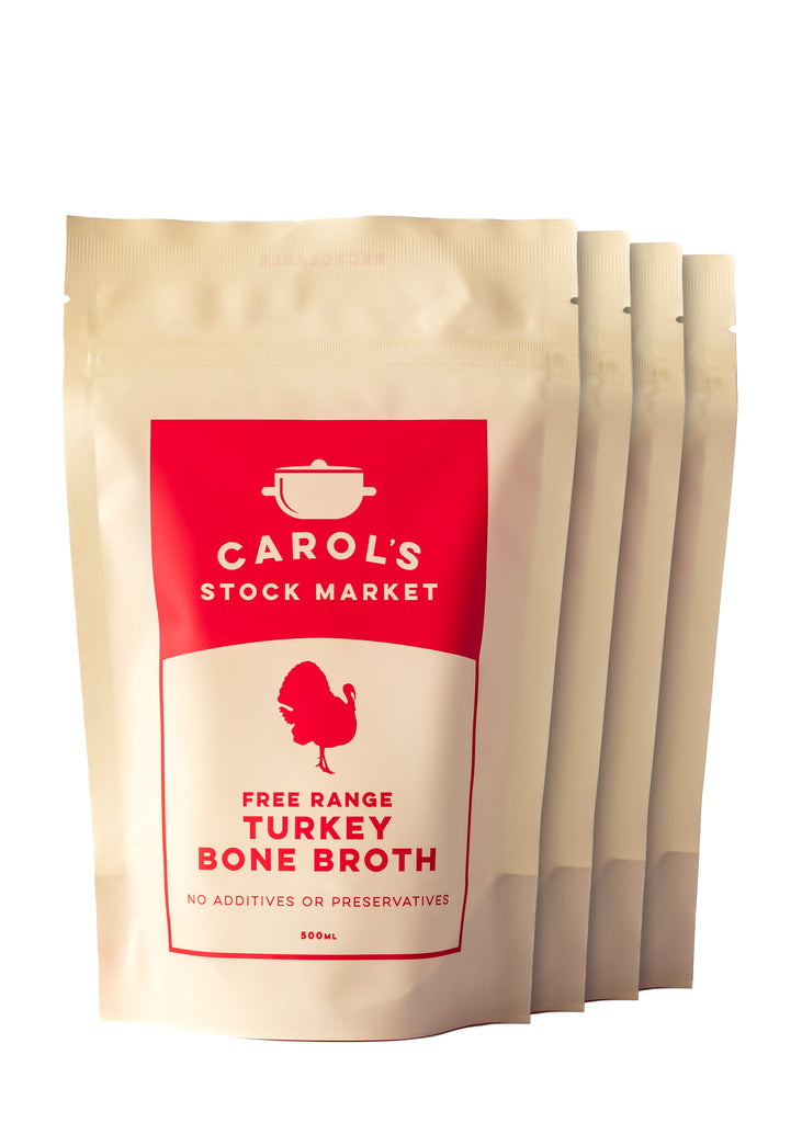 Carol's Stock Market - Turkey Bone Broth (4 Pack)
