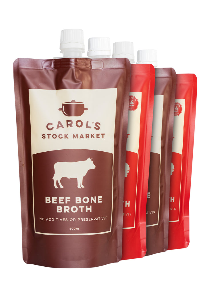 Mixed Beef & Cottage Bone Broth Multipack - Carol's Stock Market