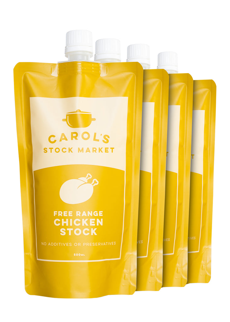 Free Range Chicken Stock 4 Pack - Carol's Stock Market